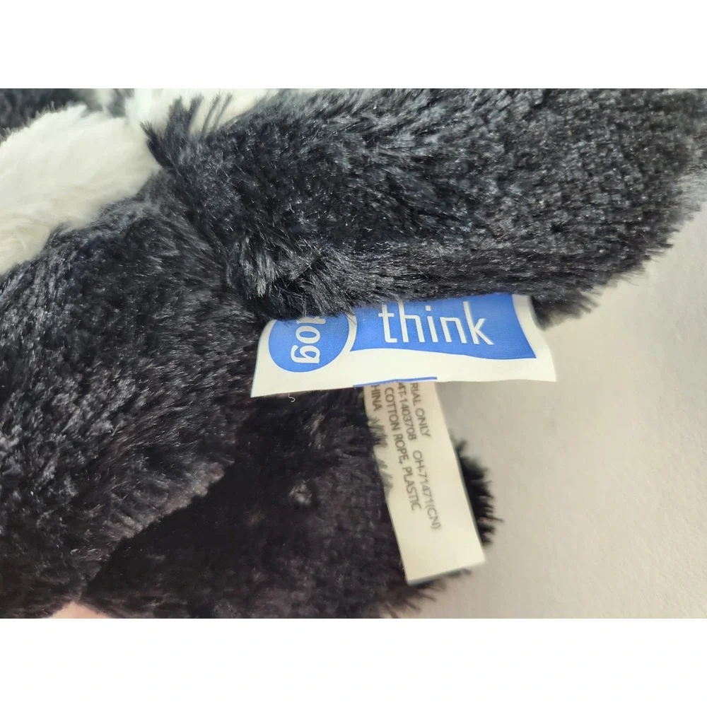 Think Dog Skunk Plush Toy Large Tug Toss Fetch Dog Toy‎ Rope Squeaker Tail